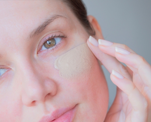 sensitive skin skincare and makeup routine