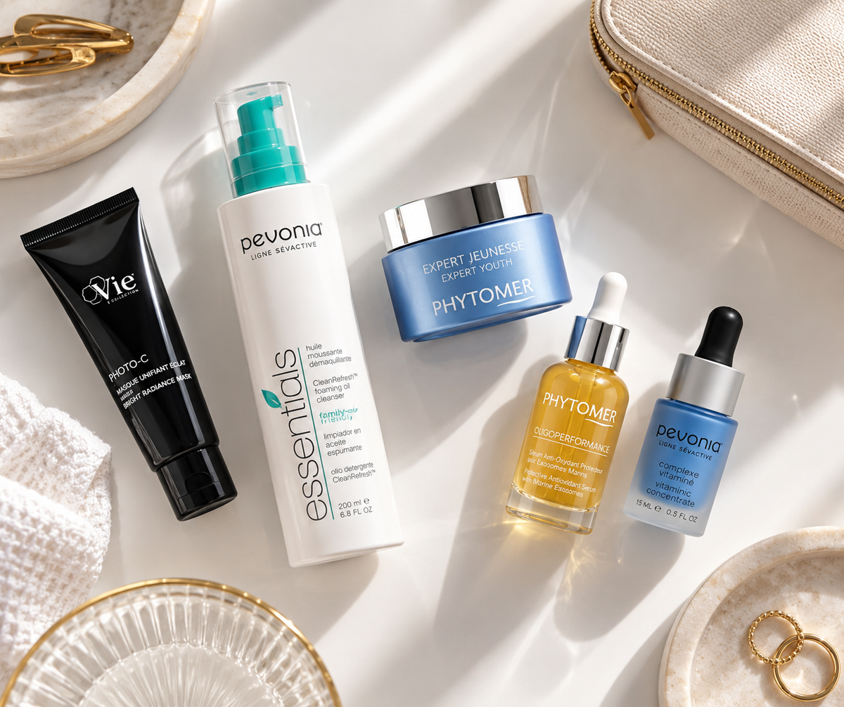 a mix skincare products from Beauty Collective