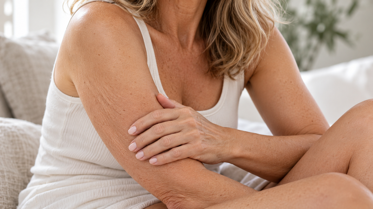 Crepey skin on arms and legs? Here’s what actually helps