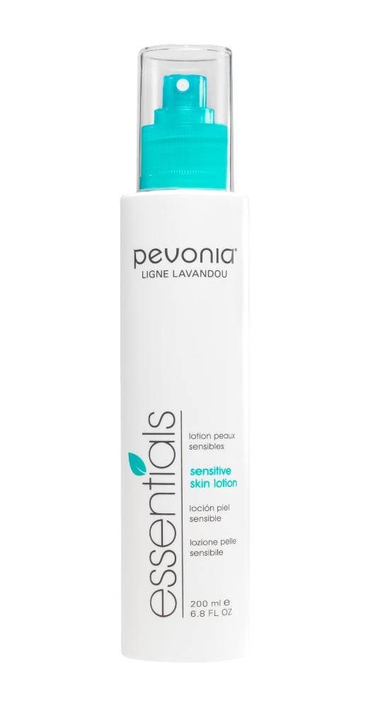 Pevonia Lavandou sensitive skin lotion bottle on a white background