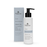 Naturys moisturizing cream oil bottle and packaging on a white background