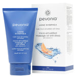 Pevonia micro-emulsified massage oil tube and box packaging on a white background 150g