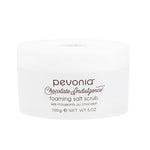 Pevonia Chocolate Indulgence foaming salt scrub 150g on a white background