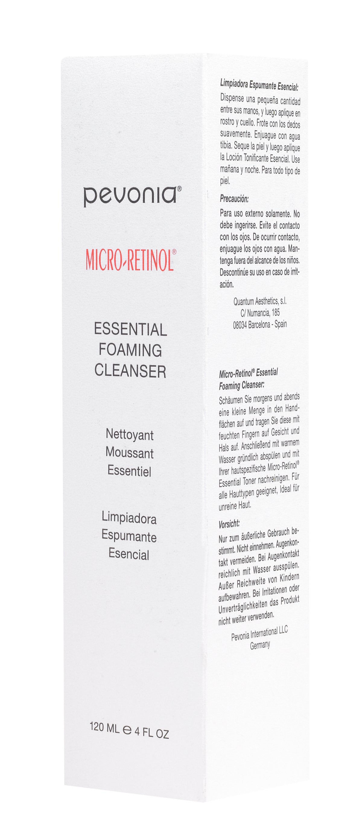 Micro-Retinol Essential Foaming Cleanser Box Front