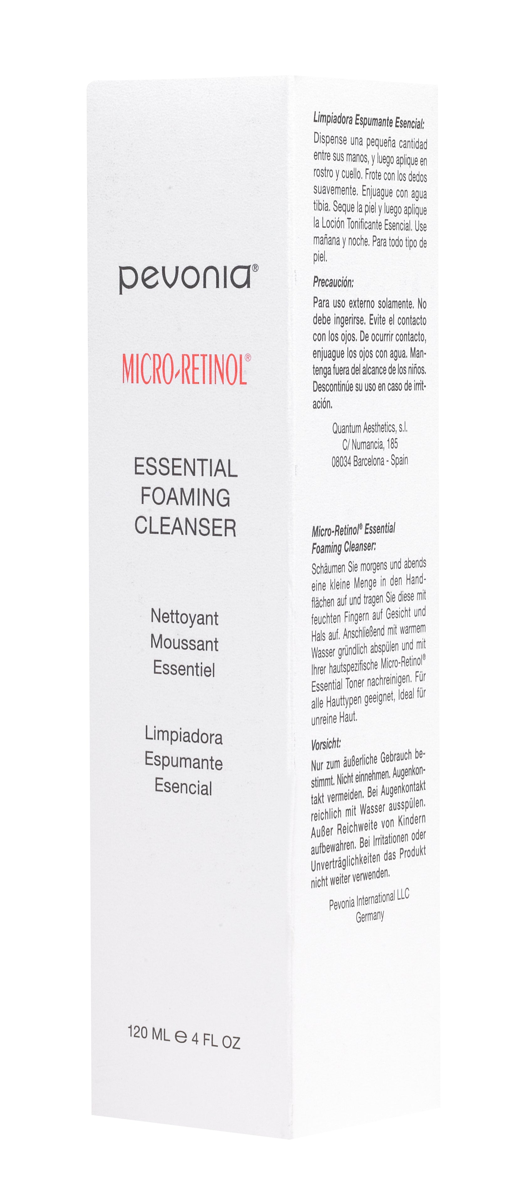 Micro-Retinol Essential Foaming Cleanser Box Front