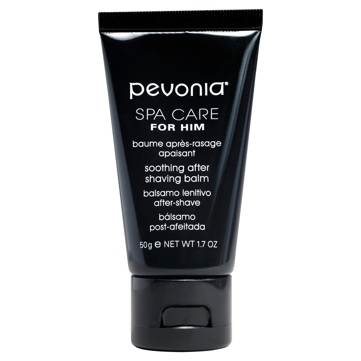 Pevonia after-shaving balm 50g tube on a white background
