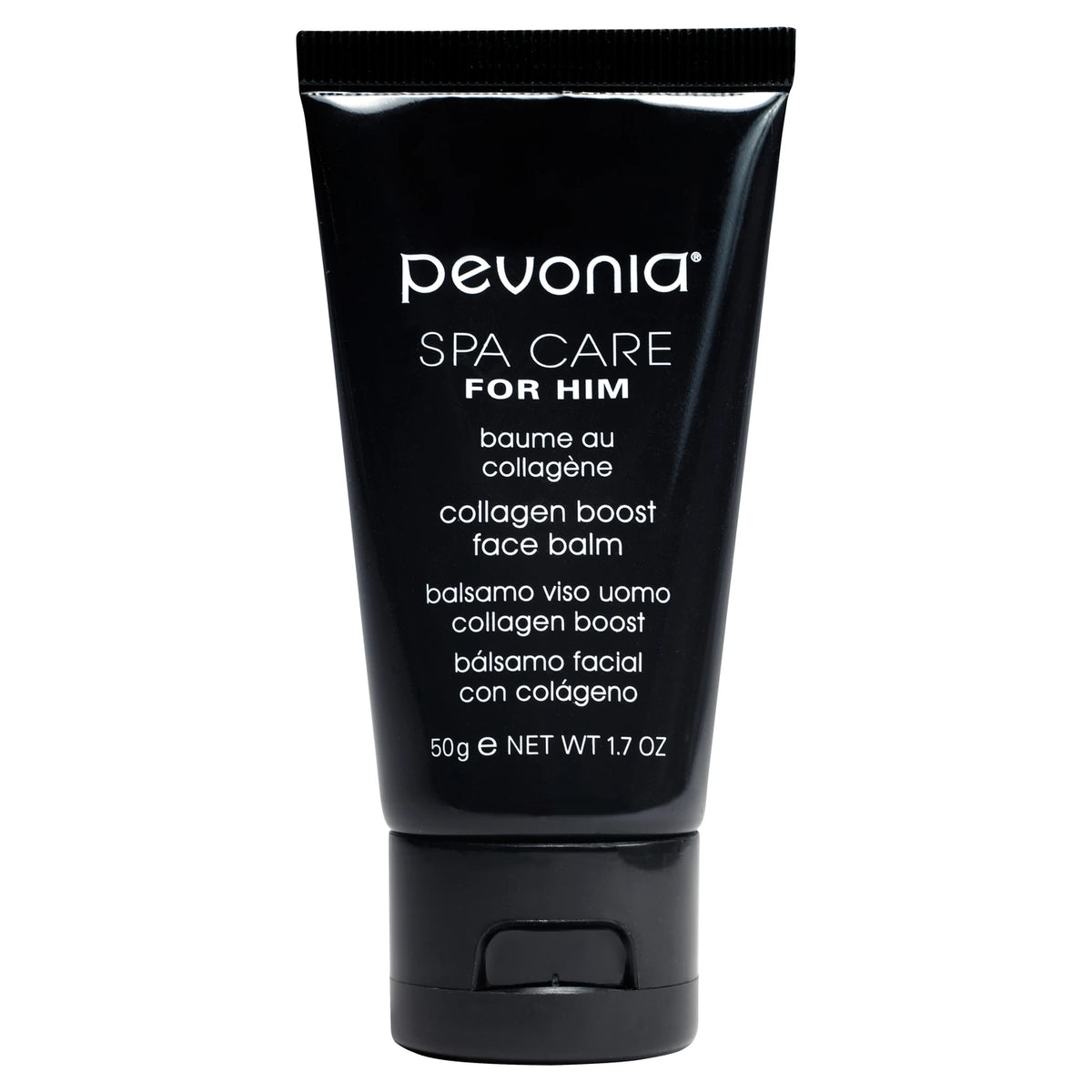 Pevonia collagen boost face balm 50g tube on a white background