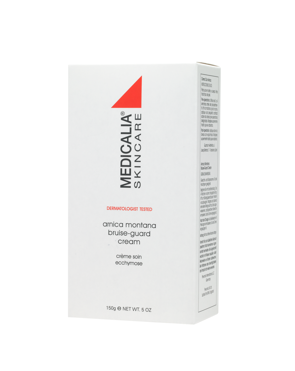 Box of Medicalia Skin Care Arnica Montana Bruise-Guard Cream on a white background