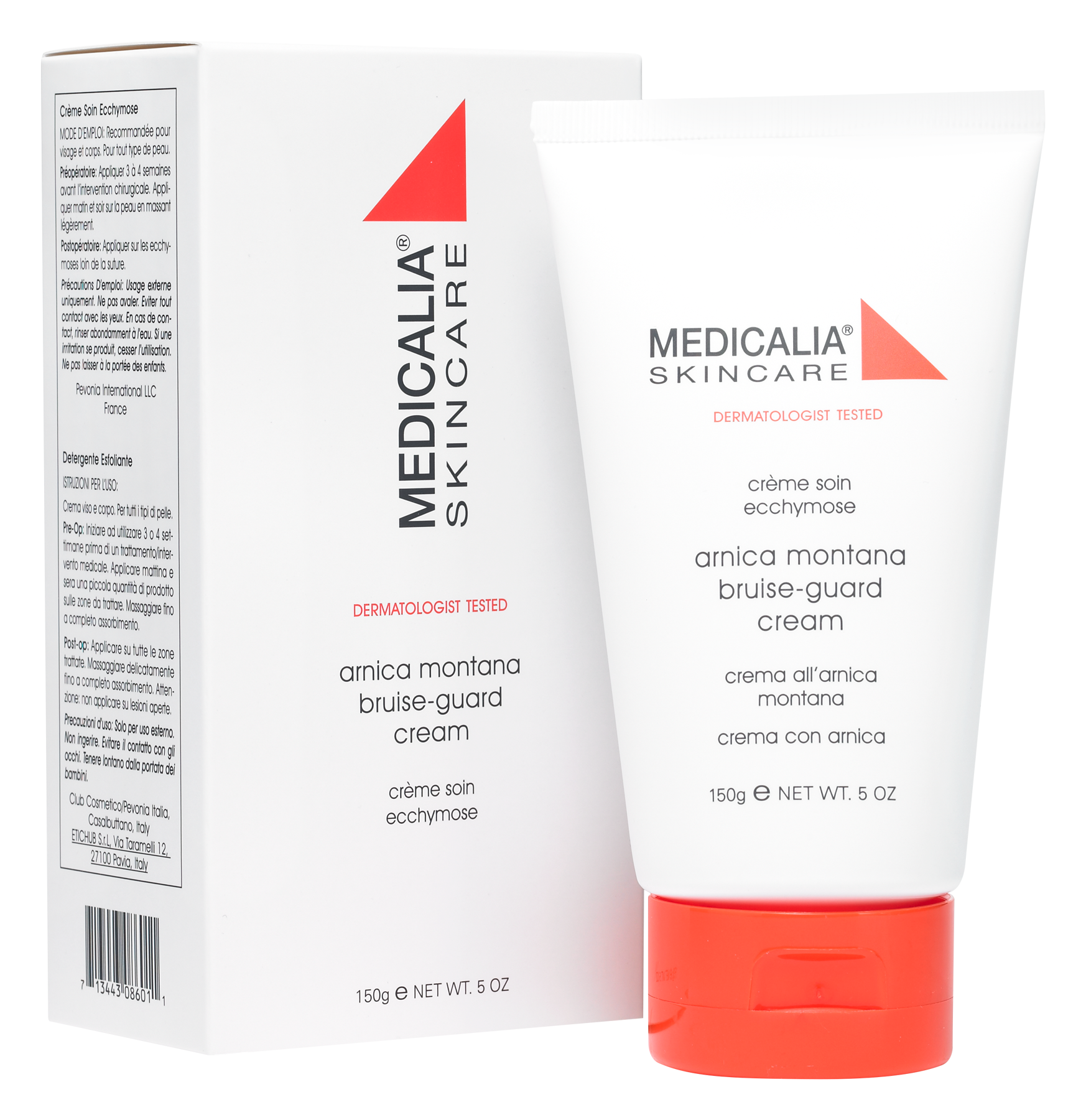 Medicalia Skincare anica montana bruise-guard cream with packaging on a white background