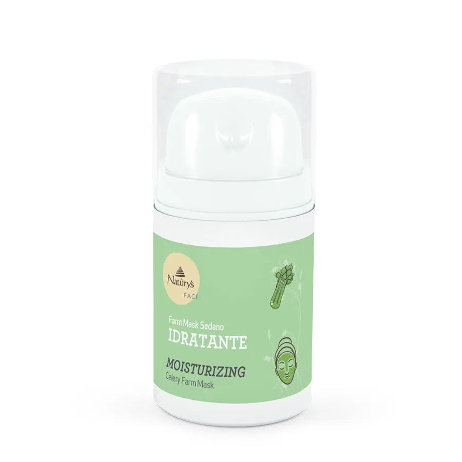 NATURYS Moisturising Celery Farm Mask 50ml on a white background