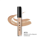 ELES Adjustable Coverage Concealer  with swatch and 'ELES' branding on a white background