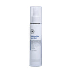 A pump bottle of Hubislab Moisture Max Aqua Mist 120ml, a skin care product with a white and blue label.