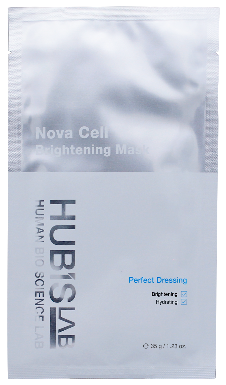 Hubislab e+ Epiderma Nova Cell Brightening Mask 5 x 35g ingle sachet of product no background