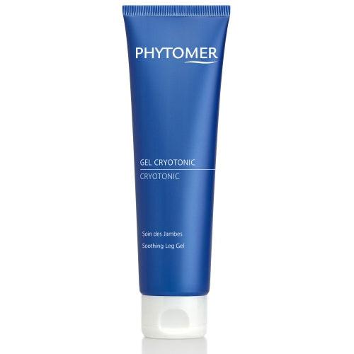 Blue tube of Phytomer Crytonic Soothing Leg Gel on a white background