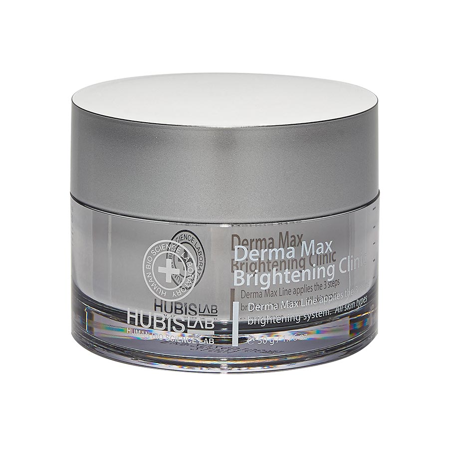 A jar of Hubislab Derma Max Brightening Clinic night cream.