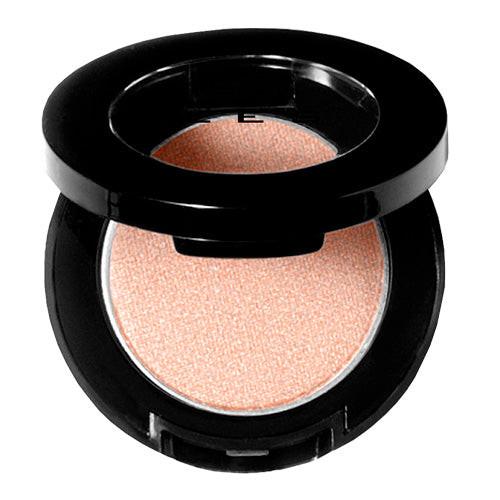 Compact powder in a black case on a white background
