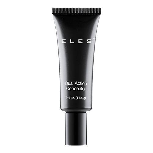 Black concealer tube with 'E lest' branding on a white background