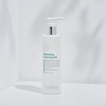 Hubislab skincare  pure_balance_White bottle of Refreshing Cleansing Gel with pump on a white background