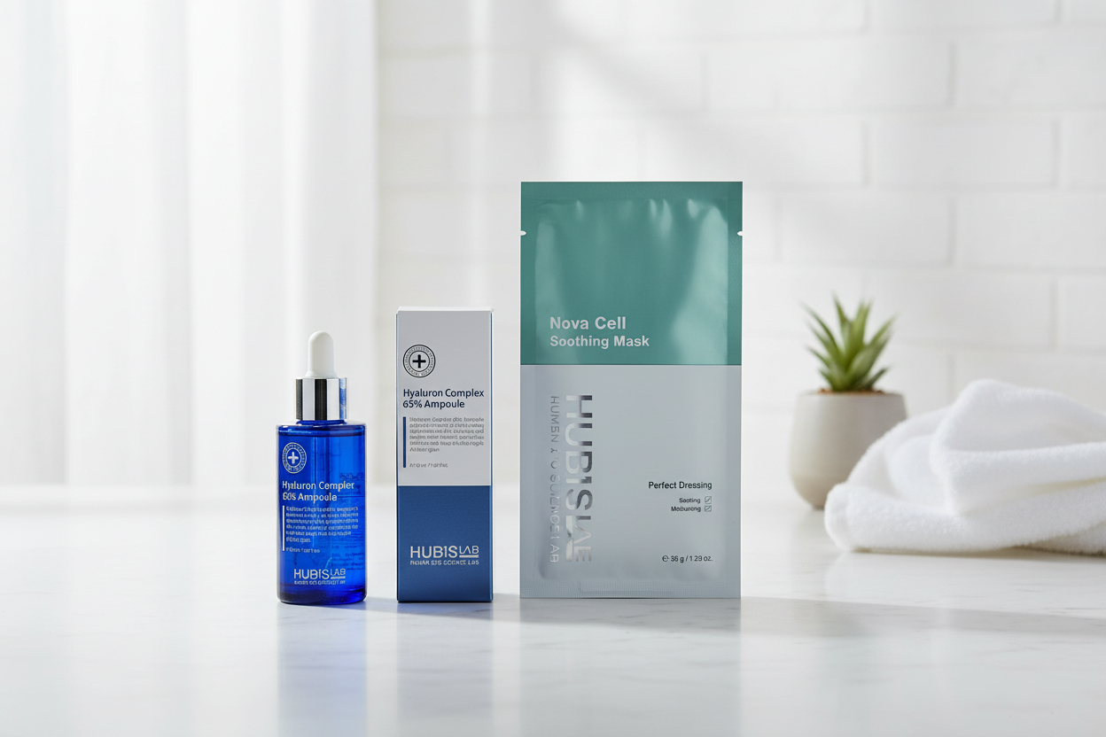 Hubislab Glass Skin Duo on a clean, bright counter