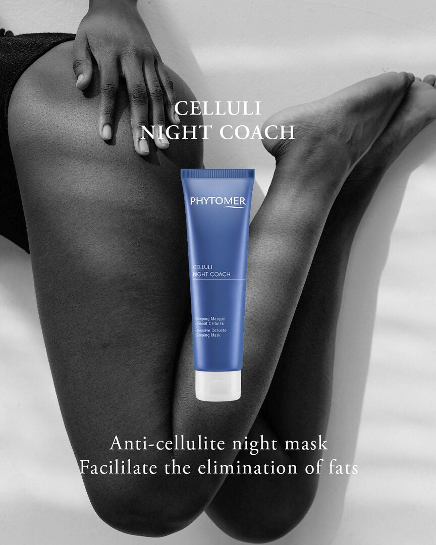 PHYTOMER CELLULITE DUO SPECIAL OFFER - Celluli Attack 100ml & Celluli Night Coach 150ml on a black and white background