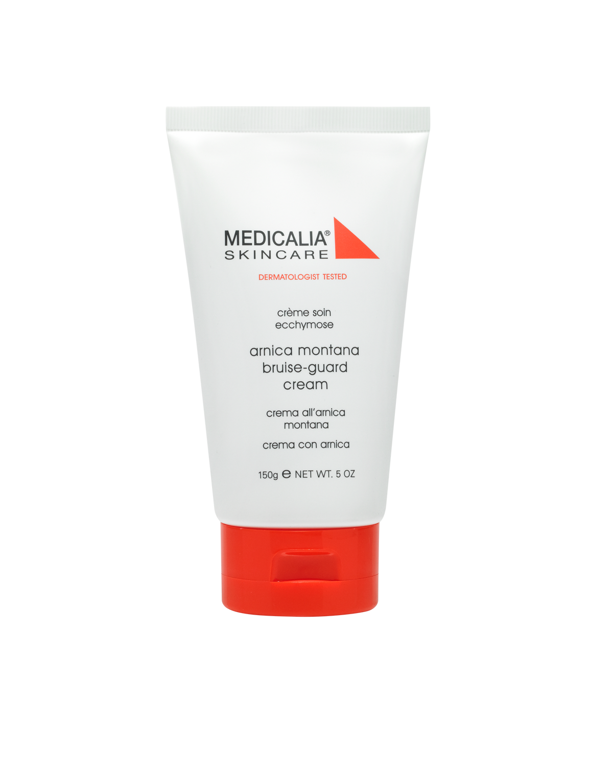 Tube of Medicala Arnica Montana Bruise-Guard Cream 150ml on a white background