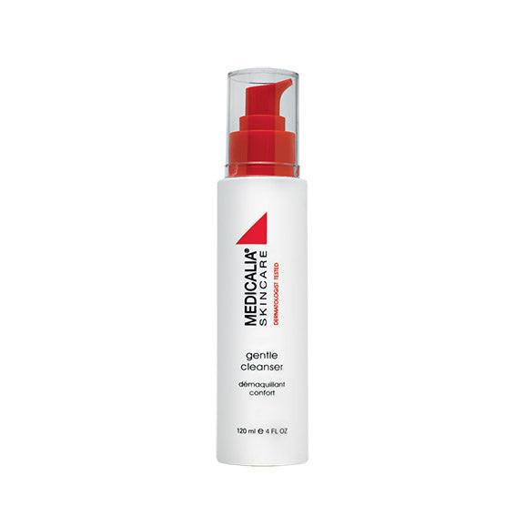 Medicalia Gentle Cleanser 120ml with red pump on a white background