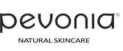 Pevonia logo for natural skincare on a white background