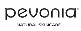 Pevonia logo for natural skincare on a white background