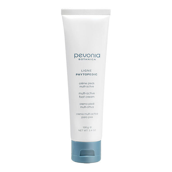 A tube of Pevonia Multi-Active Foot Cream 100g designed for foot care.