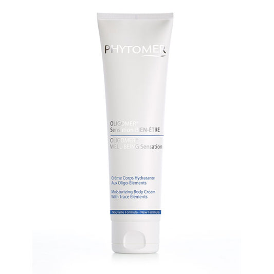 A tube of PHYTOMER Oligomer Well Being Sensation Moisturizing Body Cream with Trace Elements.
