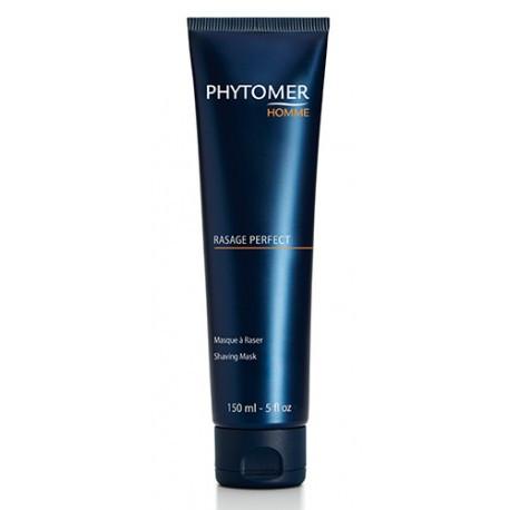 Blue tube of Phytomer Homme Rasage Perfect Shaving Mask on a white background
