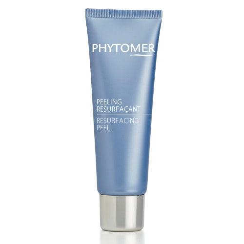 Blue tube of Phytomer resurfacing peel on a white background