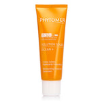 A tube of PHYTOMER Sun Solution Ocean+ Moisturizing Protective Sunscreen with SPF 50+.