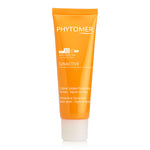 A tube of PHYTOMER Sunactive Protective Sunscreen with SPF30, designed for face and neck skin care, indicating it helps to protect against sunburn, photo-aging and dark spots.