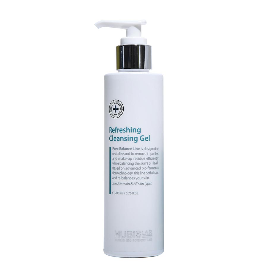 Hubislab skincare  pure_balance_line_Refreshing Cleansing Gel_white background
