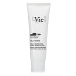 Tube of Vie Collection Mela White sunscreen on a white background