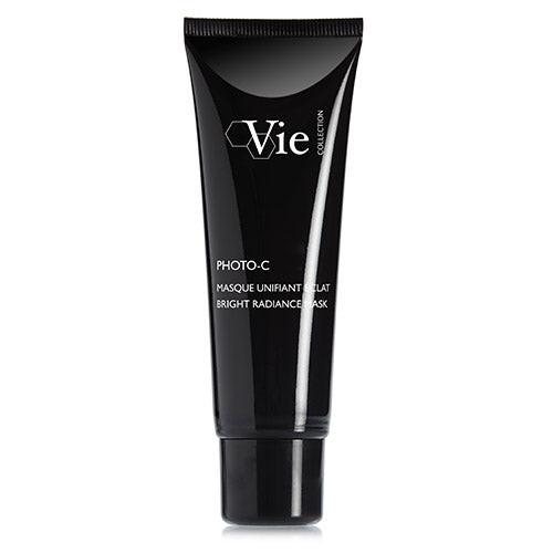 Black tube of Vie skincare product on a white background