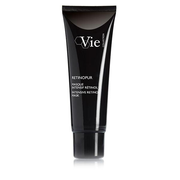 Black tube of Vie Retinopur Intensive Mask on a white background