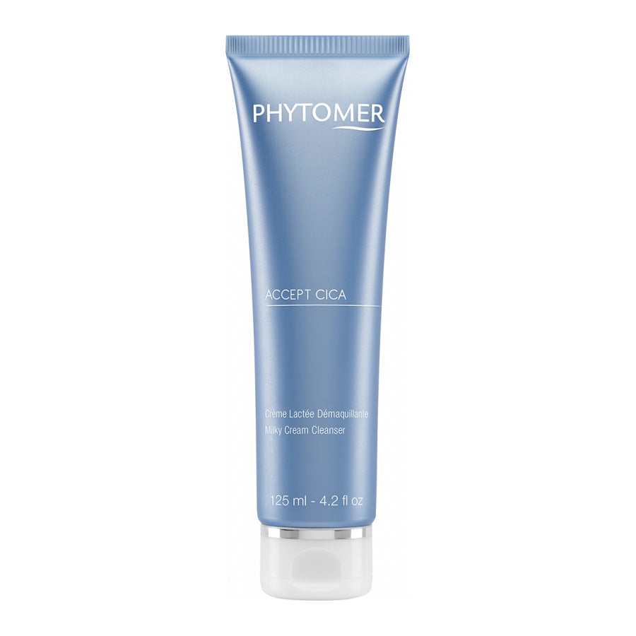 PHYTOMER Accept Cica - Milky Cream Cleanser 125ml with a blue label and white cap.