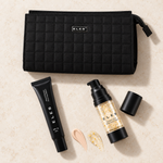 ELES Mineral Flawless Finish Foundation & Lumiere Glow Primer Christmas Gift Set — Product textures