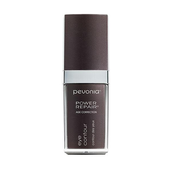 Pevonia Power Repair eye contour serum in bottle on a white background for end consumer use 30ml