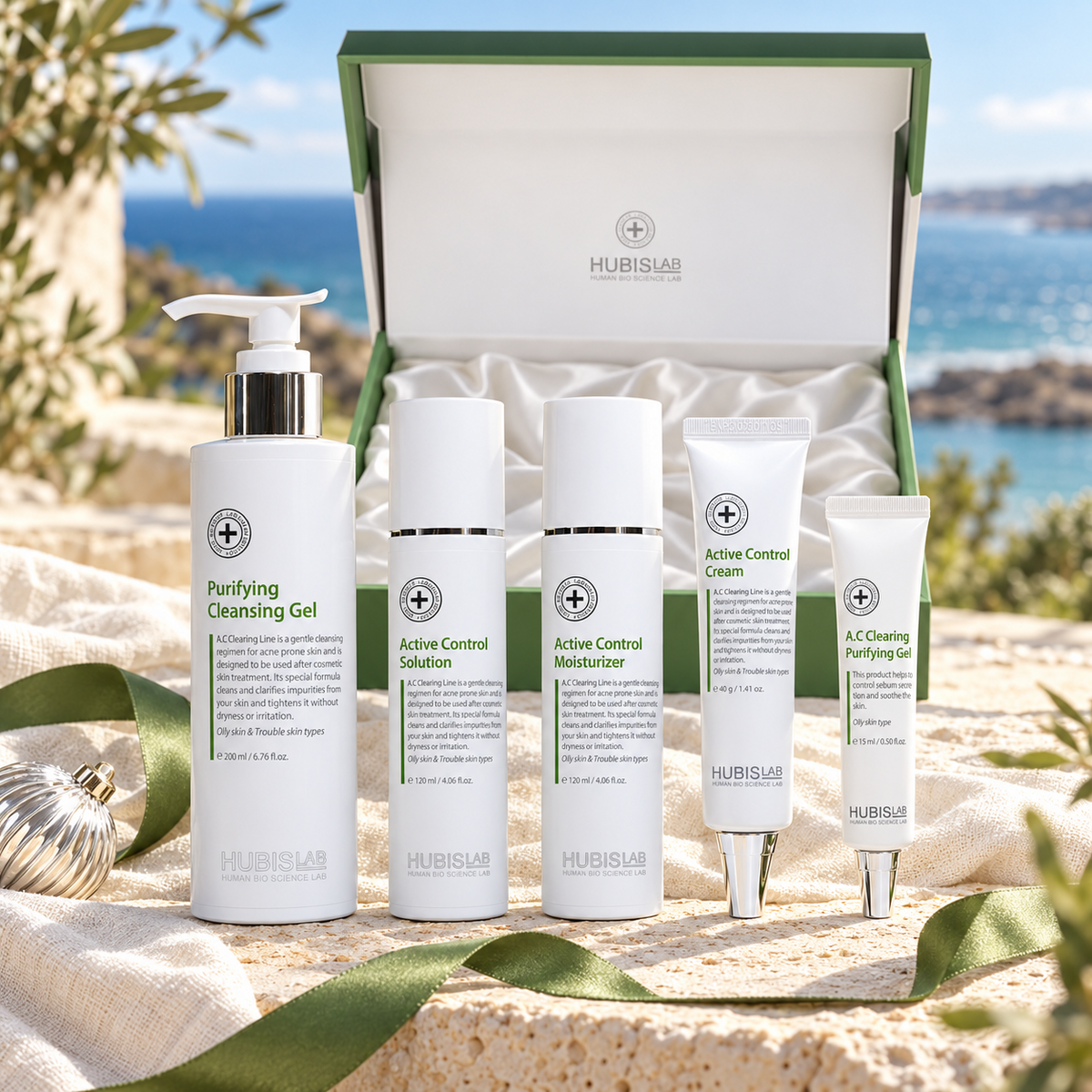 HUBISLAB A.C. Clearing Line Christmas Gift Set in an Australian summer Christmas setting. File: hubislab-a-c-clearing-line-christmas-gift-set-australian-summer-2026.png