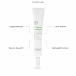 Hubislab A.C Clearing Purifying Gel 15ml with benefit callouts for blemishes, excess oil balance, visible redness and lightweight hydration.