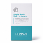 Hubislab Micellar Gentle Lip & Eye Remover 200ml packaging box displayed on a clean white studio background.