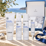 HUBISLAB Moisture Max Christmas Gift Set in an Australian summer Christmas setting. File: hubislab-moisture-max-christmas-gift-set-australian-summer-2026.png