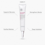 Hubislab Post Rays Derma Regener Cell Cream 40g with benefit callouts for recovery support, barrier strength, redness comfort and deep hydration.