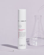 A white bottle of Post Rays Derma Regener K Solution by Hubislab with glass jar next to it