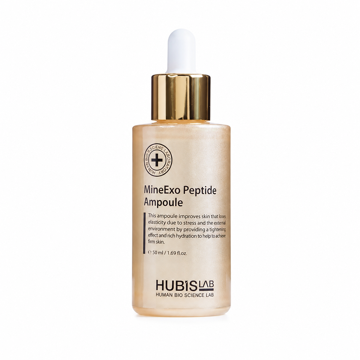 Hubislab Premium Active MineExo Peptide Ampoule 50ml bottle on a clean white background.