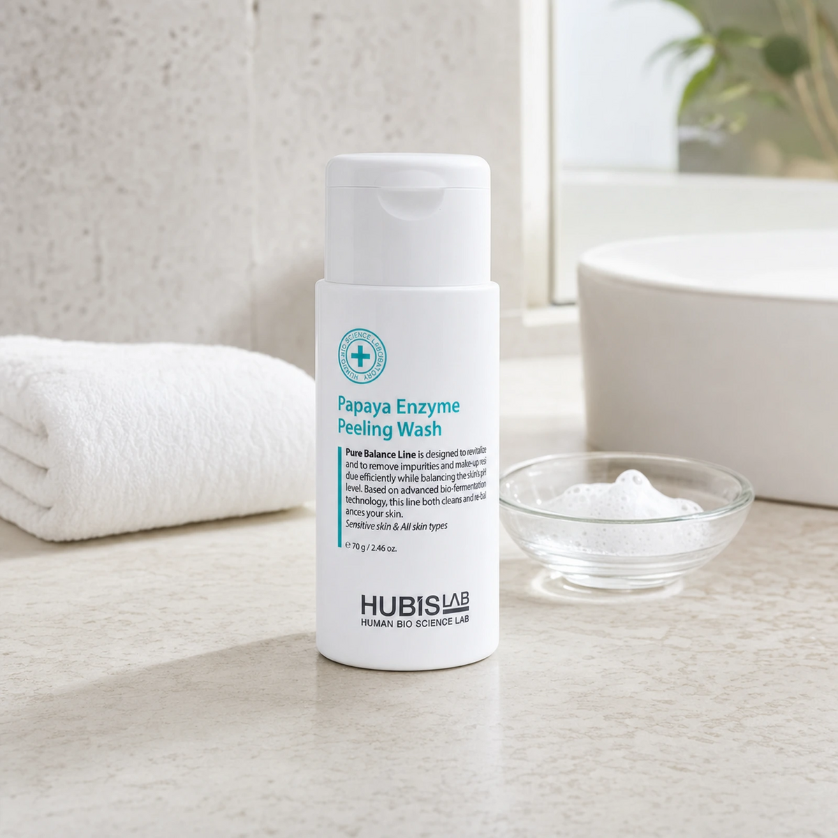 Hubislab Pure Balance Papaya Enzyme Peeling Wash 70ml context