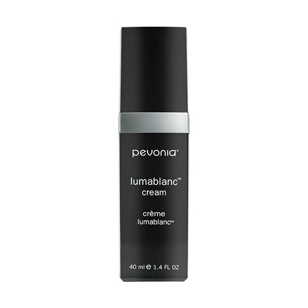 Pevonia Lumablanc Cream 40ml with for dark spots, even skin tone, overnight renewal and luminous skin on a white background